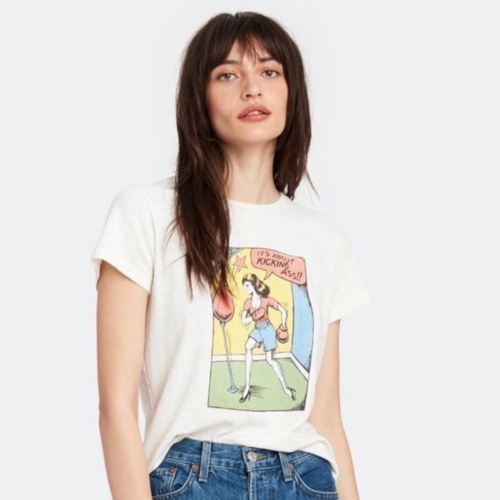Re/Done Cotton Printed Graphic Tee